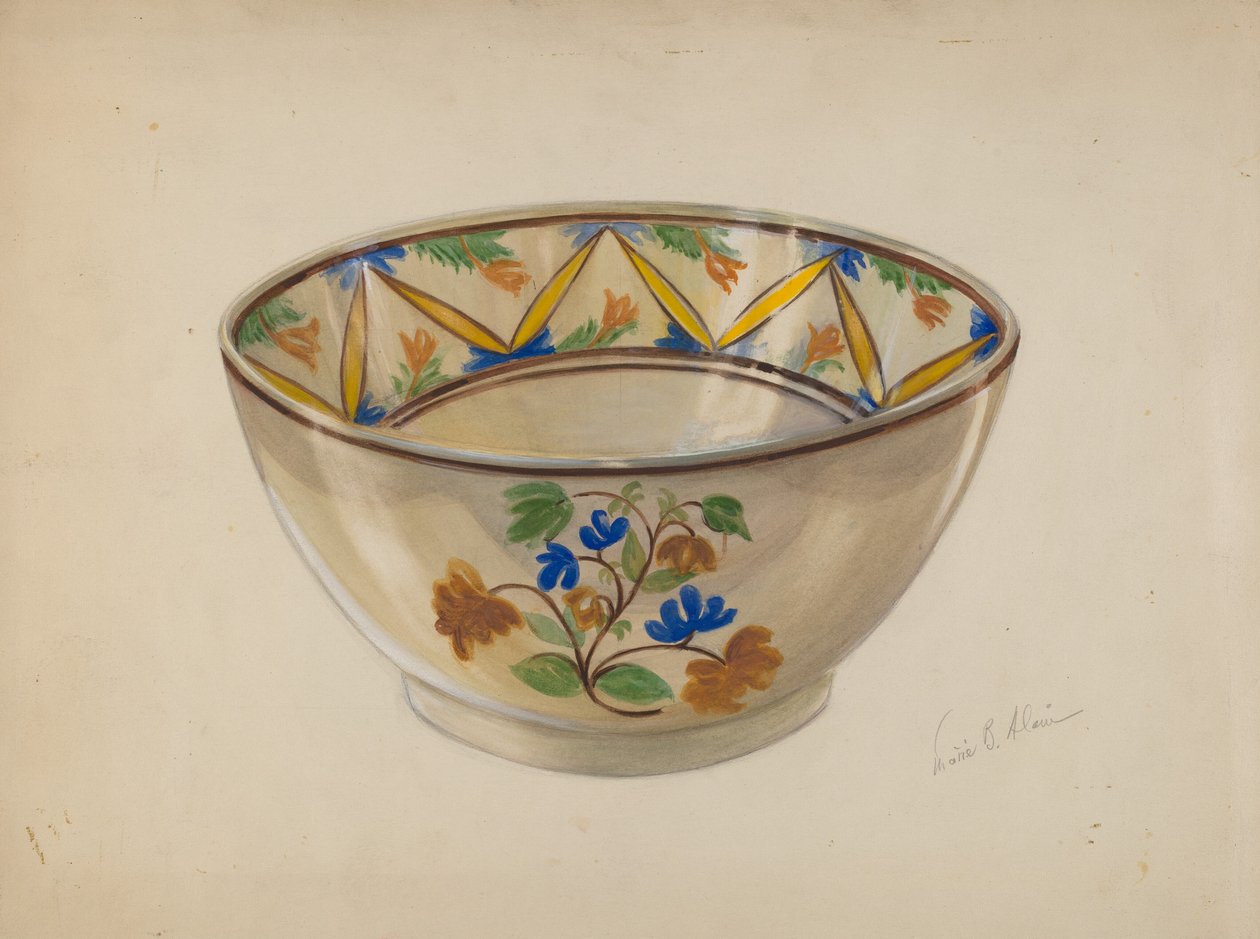 tigela, c. 1936. de Marie Alain