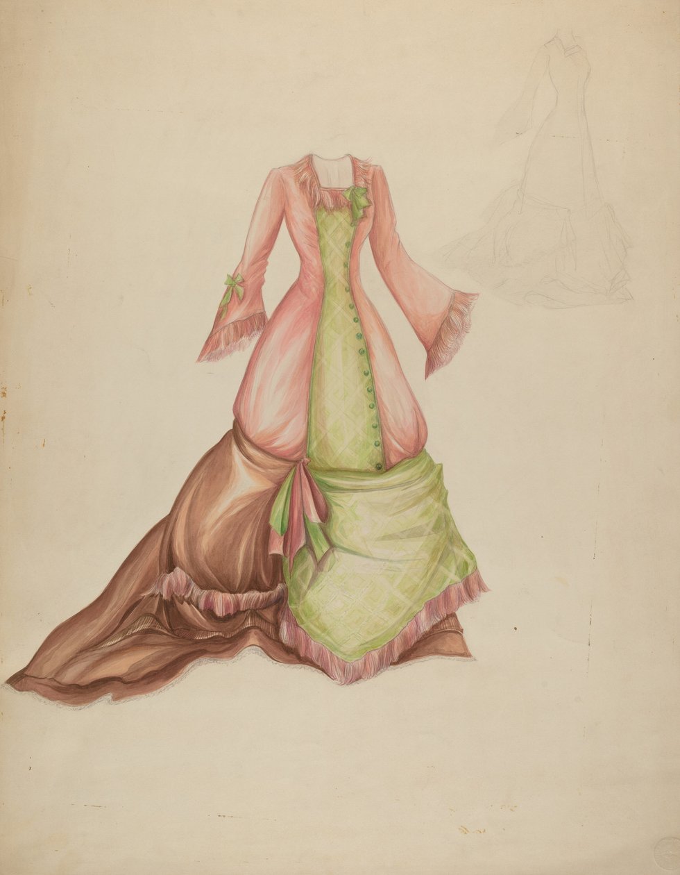 Vestido, c. 1942. de Marie Alain