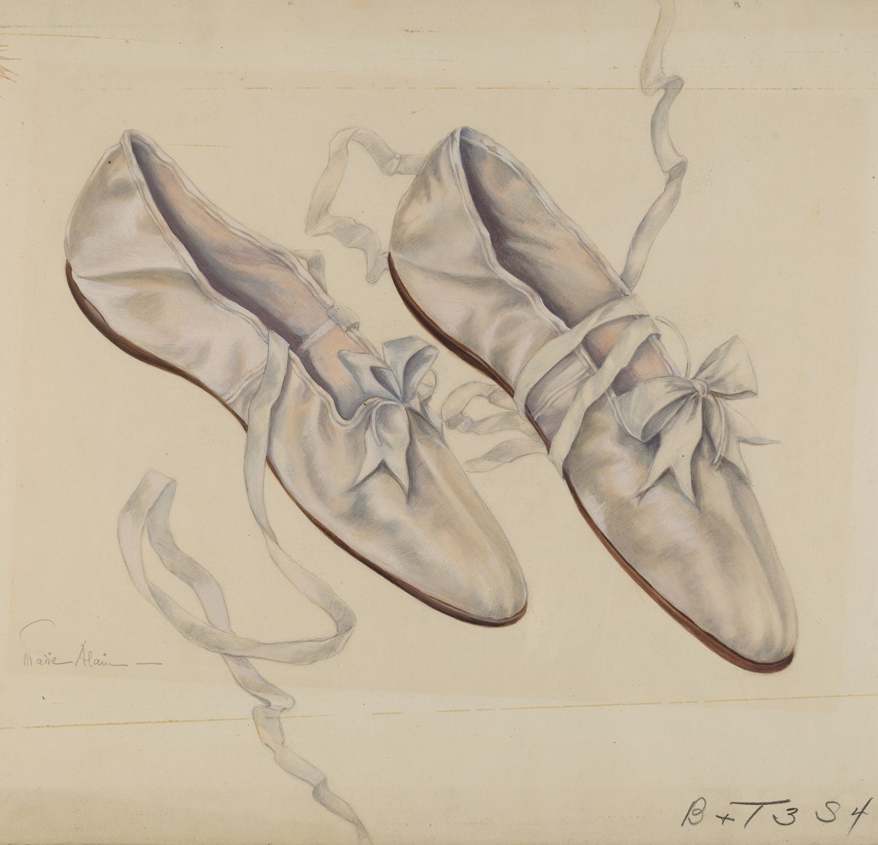Chinelos de passeio, c. 1936. de Marie Alain