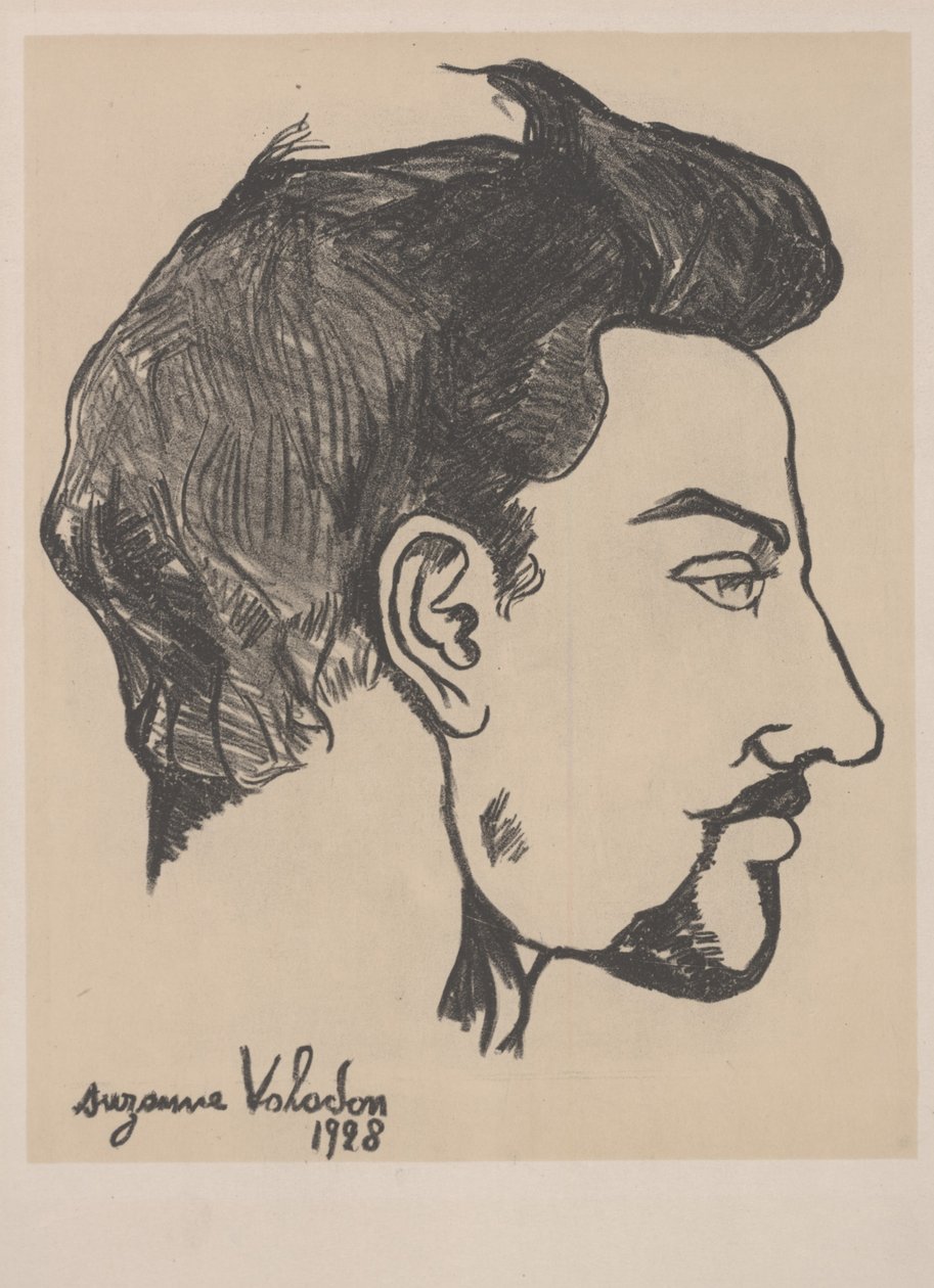 Retrato de Utrillo de perfil de Marie Clementine Valadon