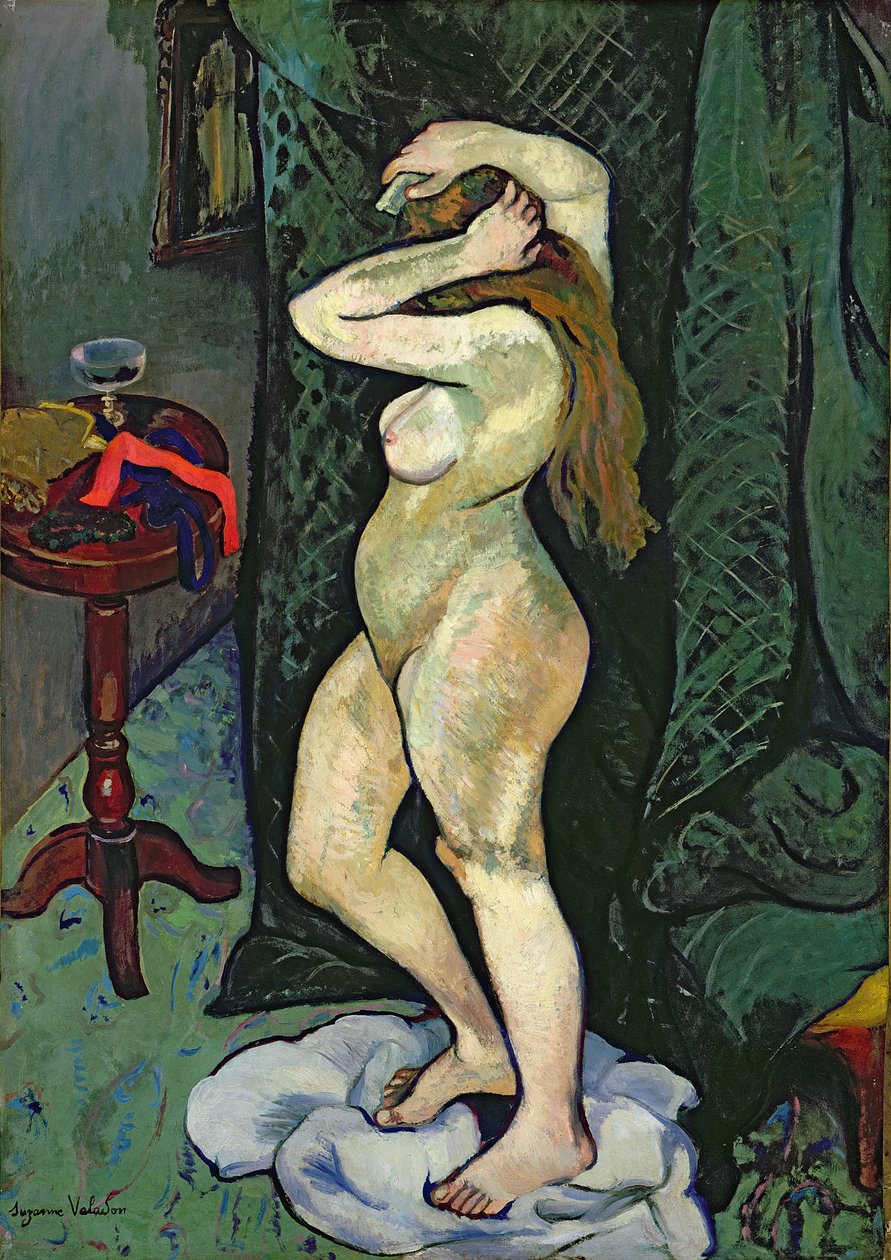 Nua arrumando o cabelo de Marie Clementine (Suzanne) Valadon