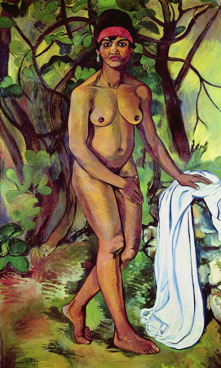 Mulher negra nua de Marie Clementine (Suzanne) Valadon