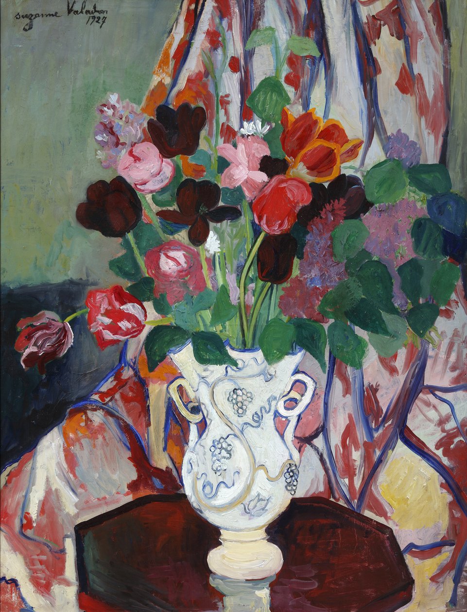 Vaso com tulipas, 1927 de Marie Clementine (Suzanne) Valadon