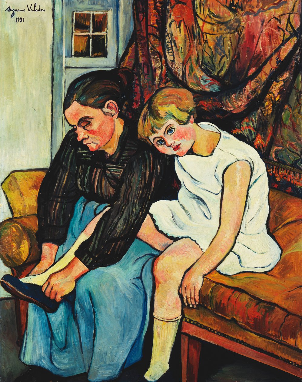 Avó, cabendo uma menininha, 1931 de Marie Clementine Valadon