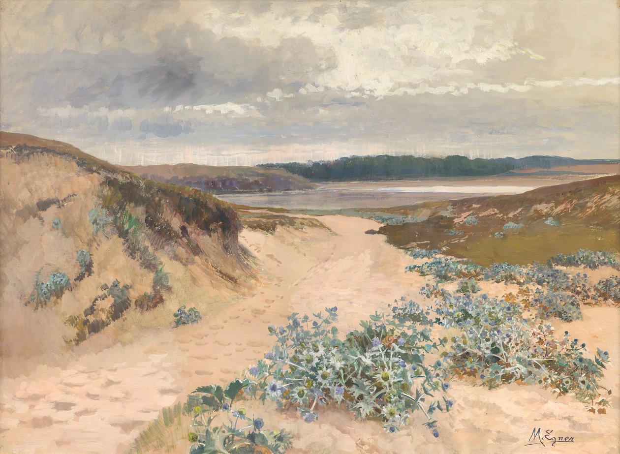 Paisagem de dunas na Bretanha de Marie Egner