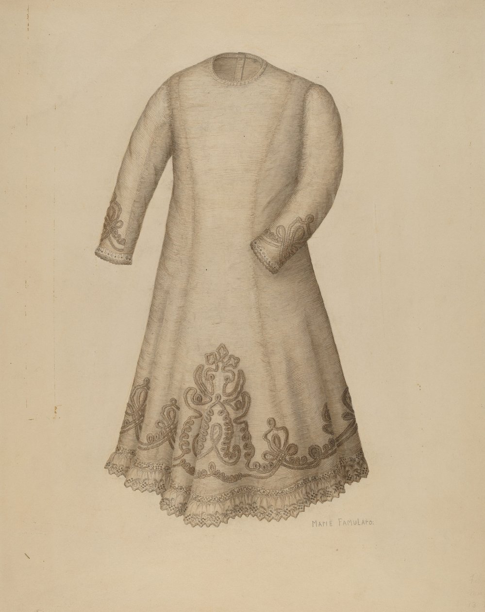Vestido para bebé, c. 1938. de Marie Famularo