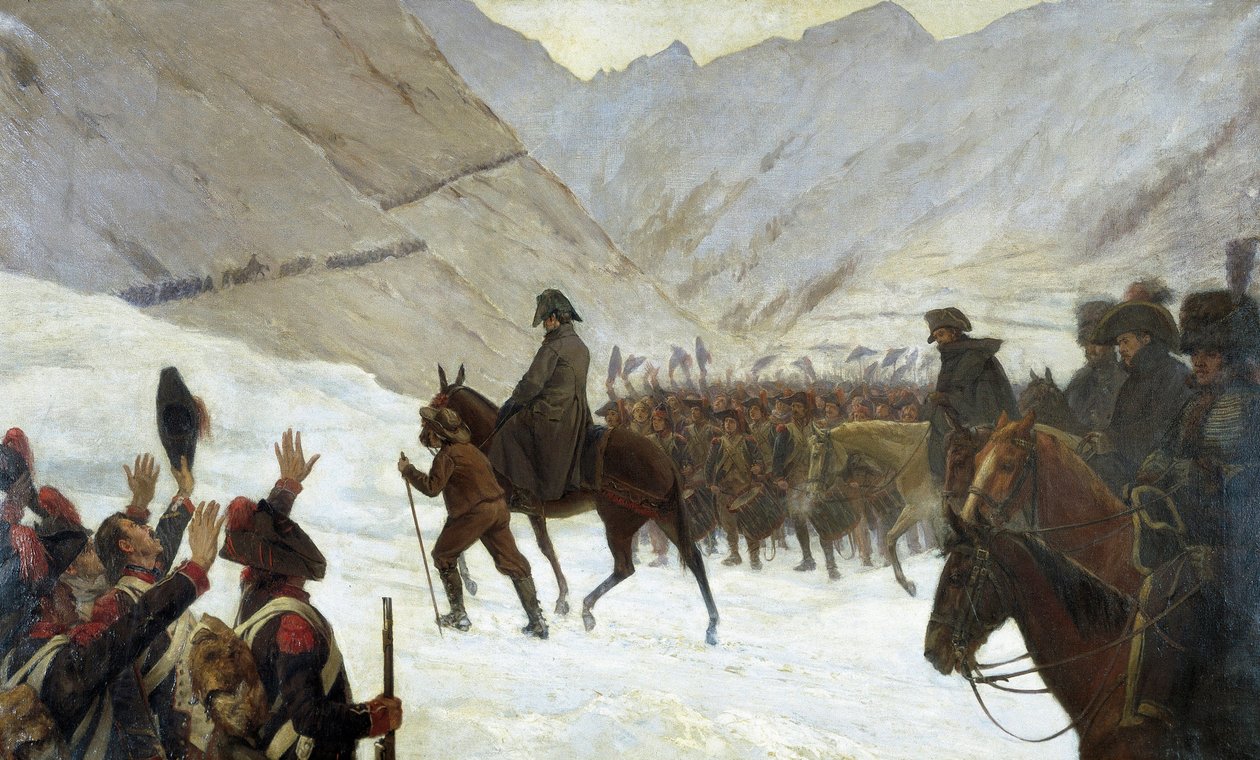 A passagem do Grand-Saint-Bernard, 20 de maio de Marie Felix Edmond de Boislecomte