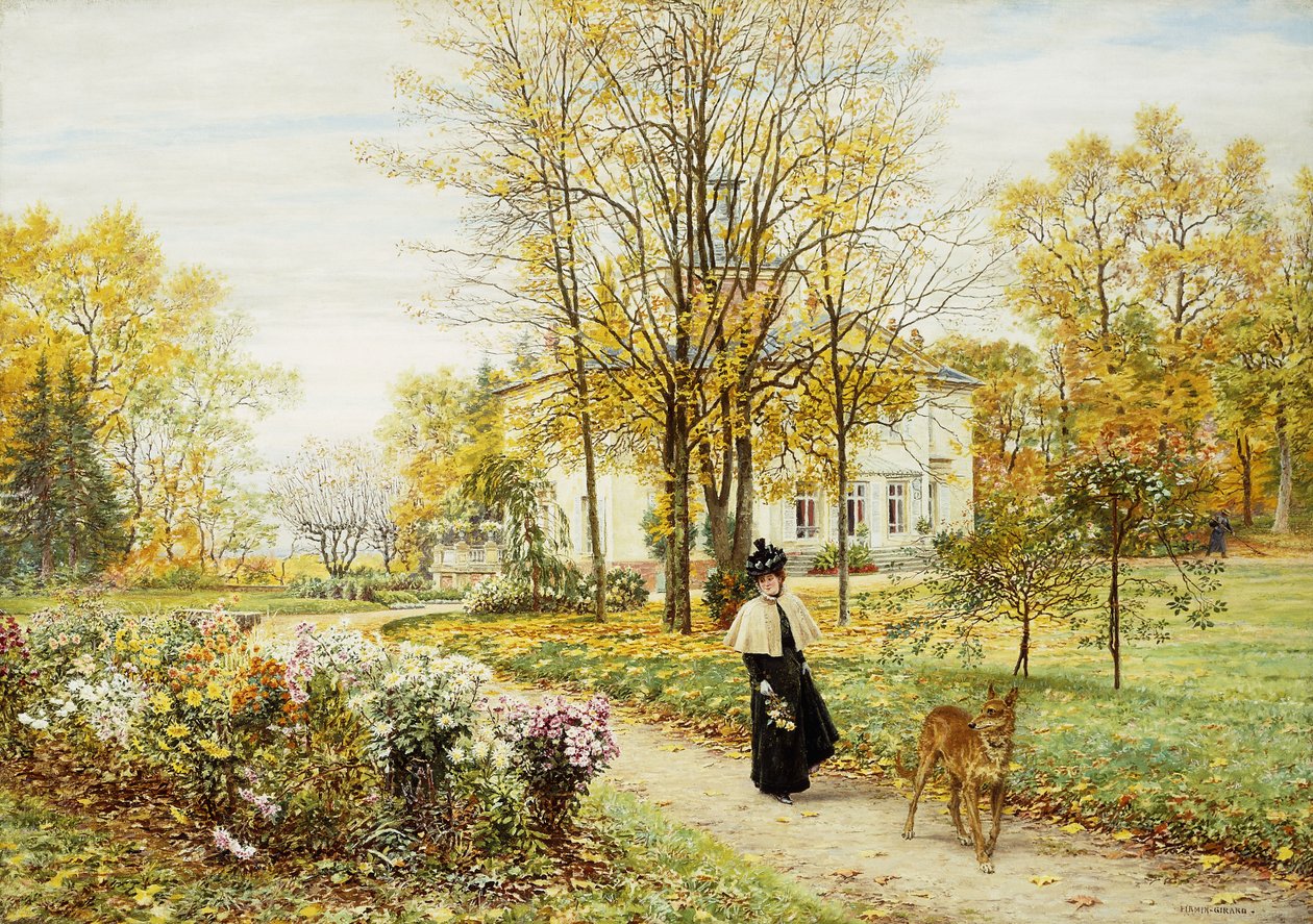 Passeio em um dia de outono, de Marie Francois Firmin Girard