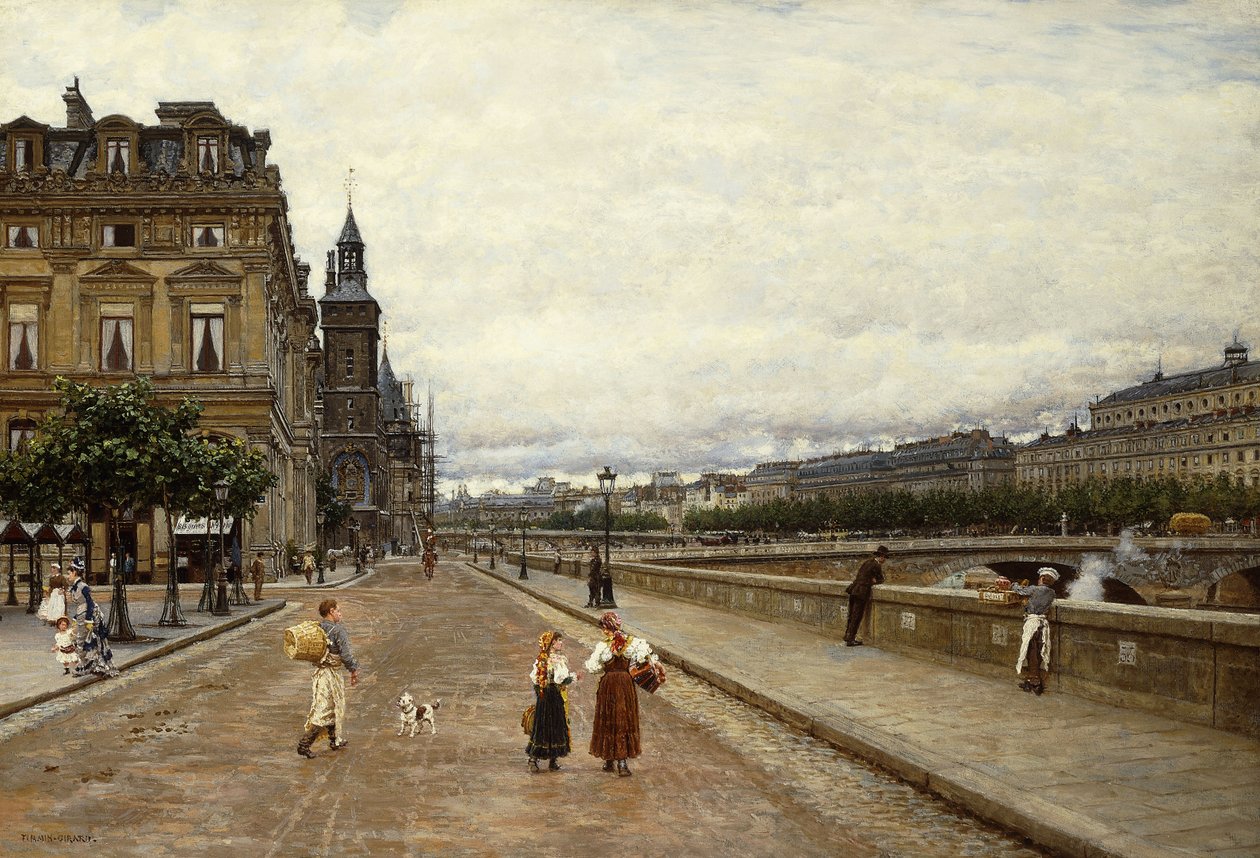 De manhã cedo ao longo do Sena, de Marie Francois Firmin Girard