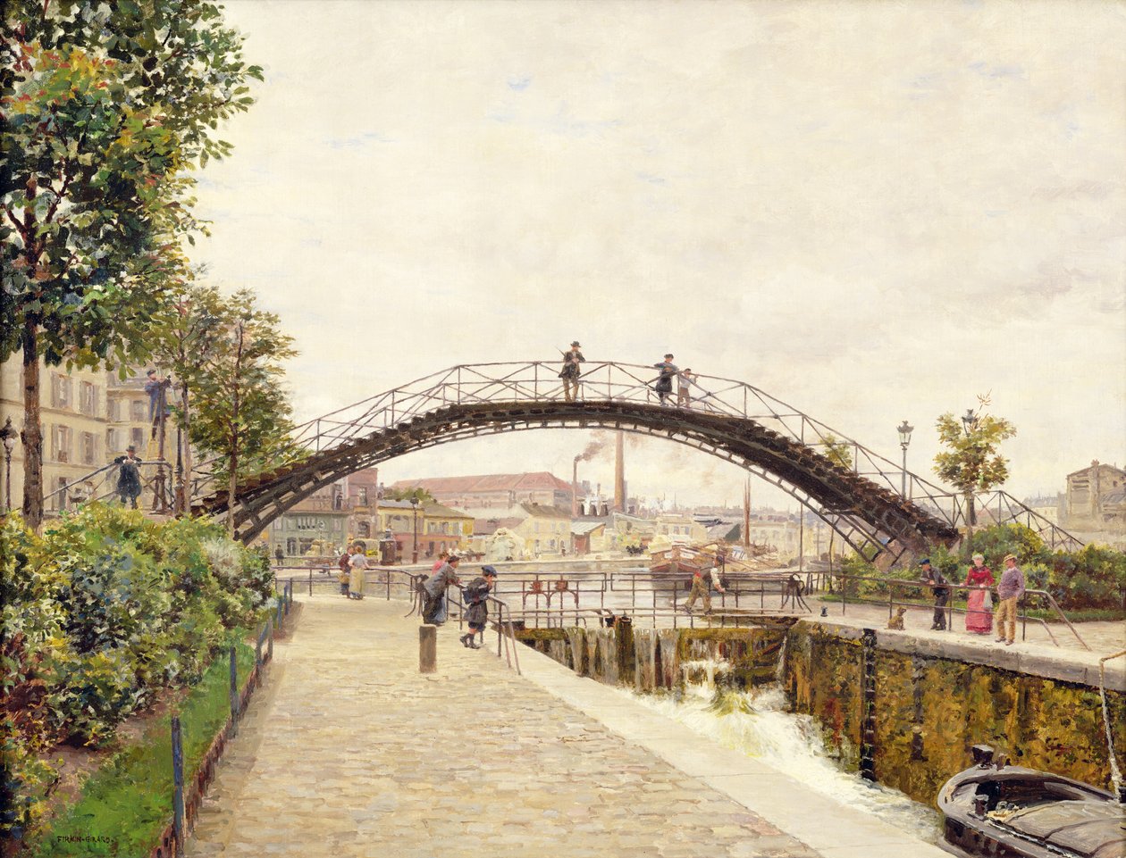 O Canal Saint-Martin de Marie Francois Firmin Girard