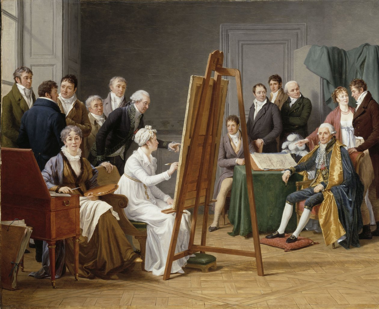 O tempo no Atelier de Madame Vincent de Marie Gabrielle Capet