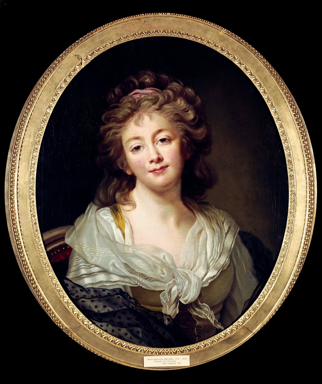Auto-retrato. Pintura de Marie Genevieve Bouliard (1772-1819) de Marie Genevieve Bouliard