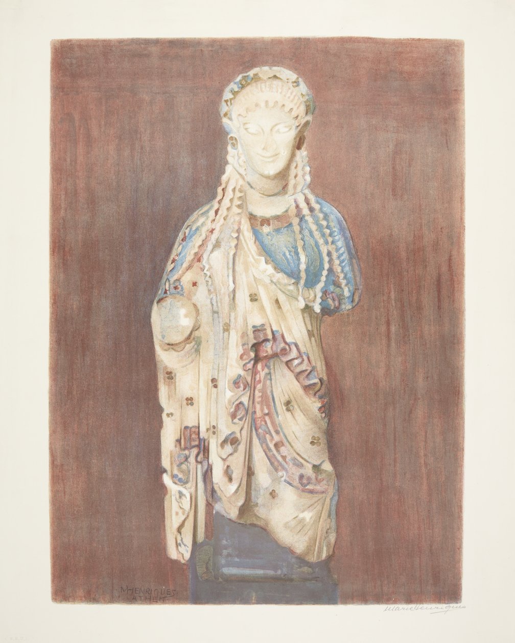 Kore grego arcaico (Atenas) de Marie Henriques