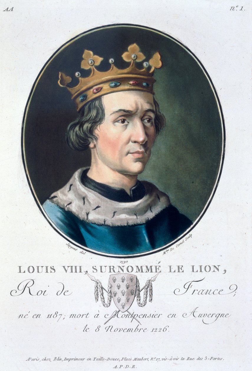 Luís VIII, conhecido como "o Leão", Rei da França, 1790 de Marie Jeanne Louise Francoise Suzanne Champion