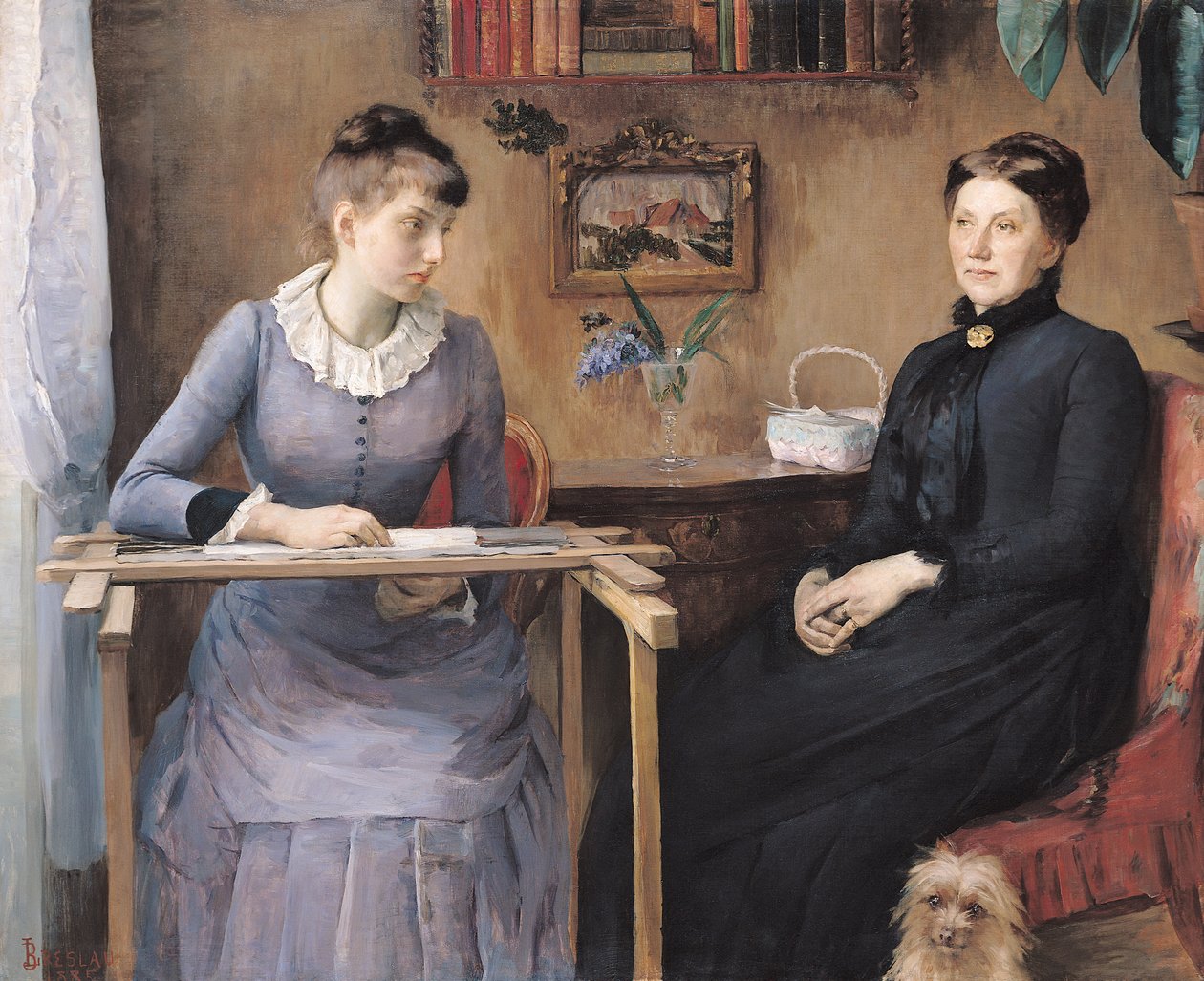 Em casa ou intimidade, 1885 de Marie Louise Catherine Breslau