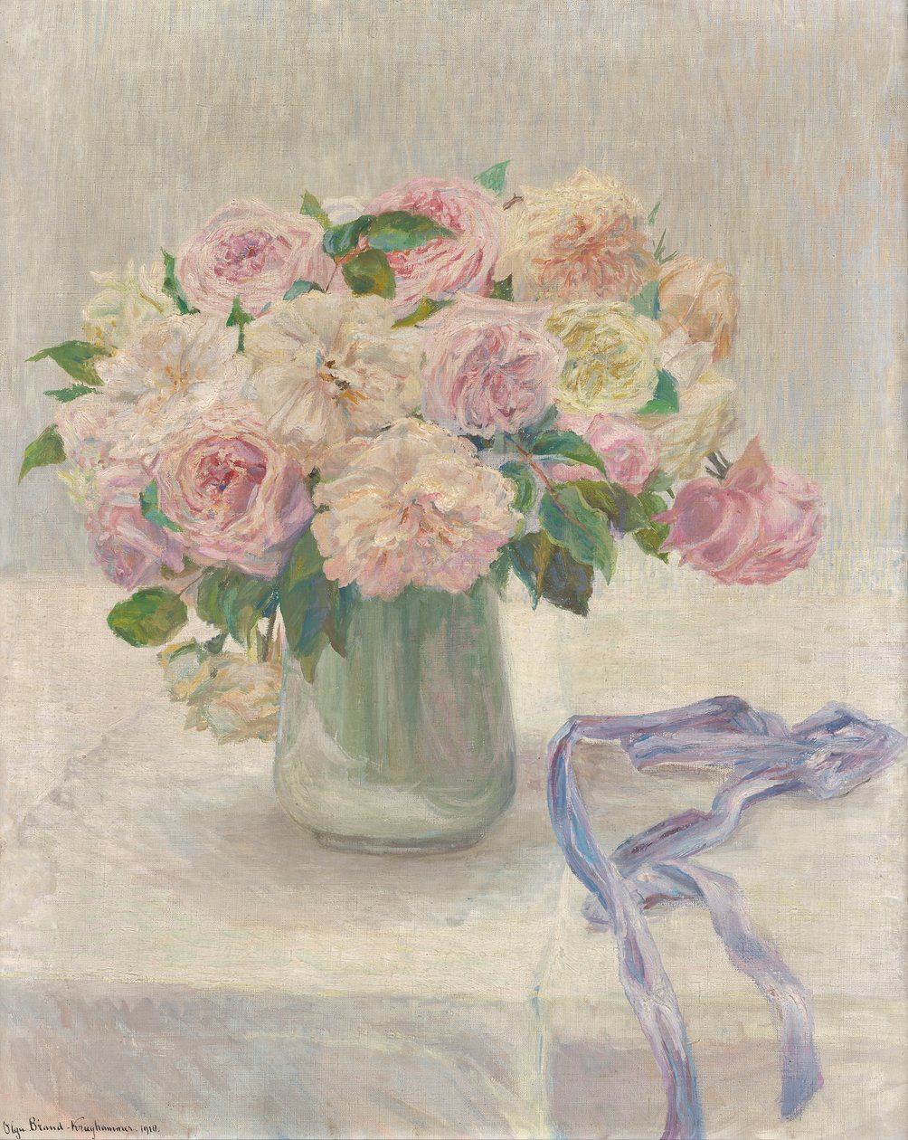 Rosas Pálidas de Marie Olga Brand Krieghammer