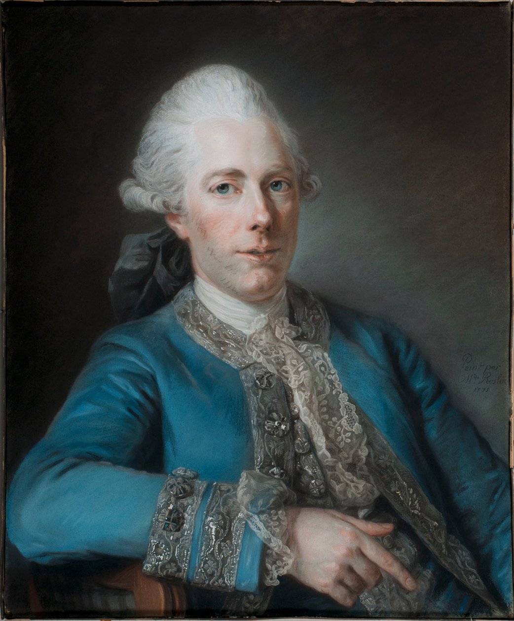 Retrato de Marie-Joseph Peyre} (1730-1785), arquiteto francês de Marie Suzanne Giroust