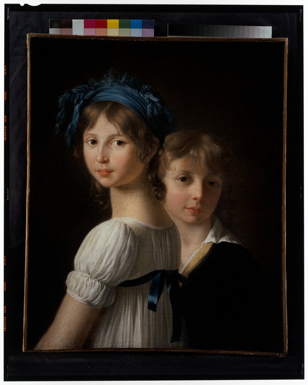 Retrato de uma irmã e do seu irmão mais novo de Marie Victoire Lemoine