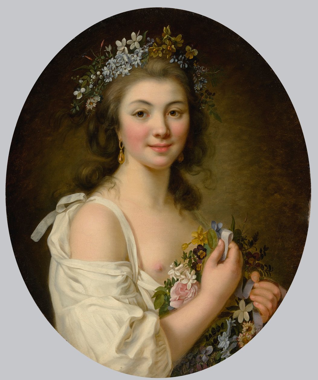 Retrato de Madame de Genlis de Marie Victoire Lemoine