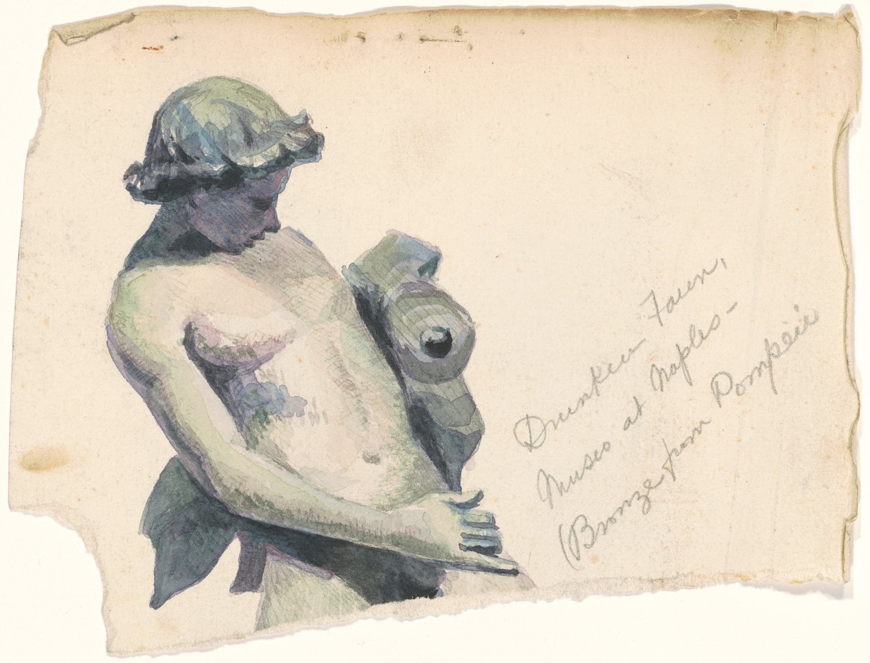 Fauno bêbado, Museu em Nápoles de Marietta Minnigerode Andrews