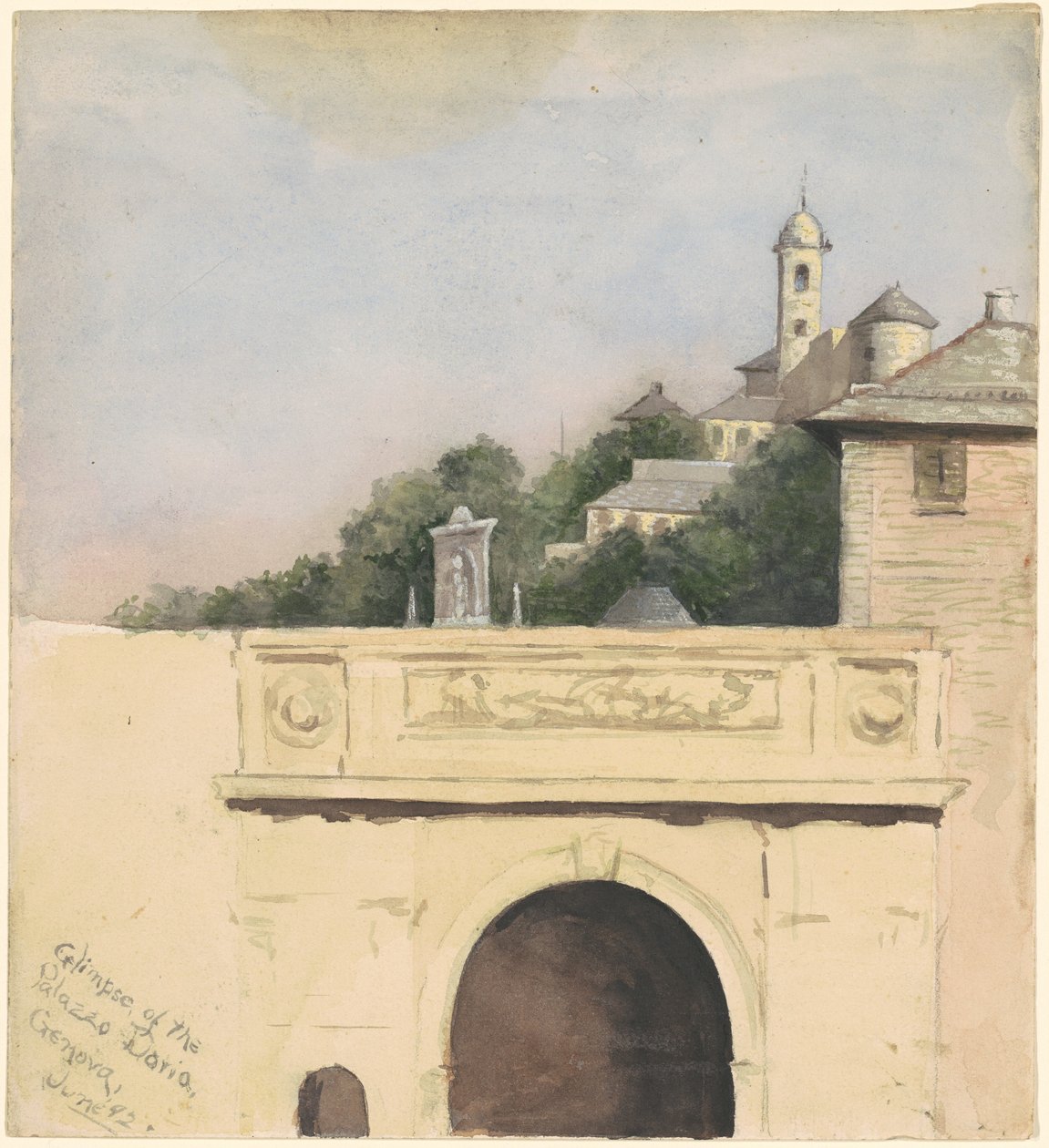 Vislumbre do Palazzo Doria, Genova de Marietta Minnigerode Andrews