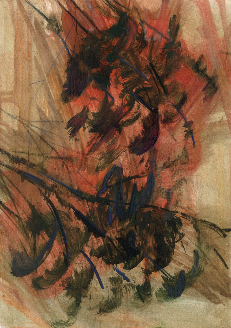 Flores, 2022 (óleo sobre papel) de Marina Falco