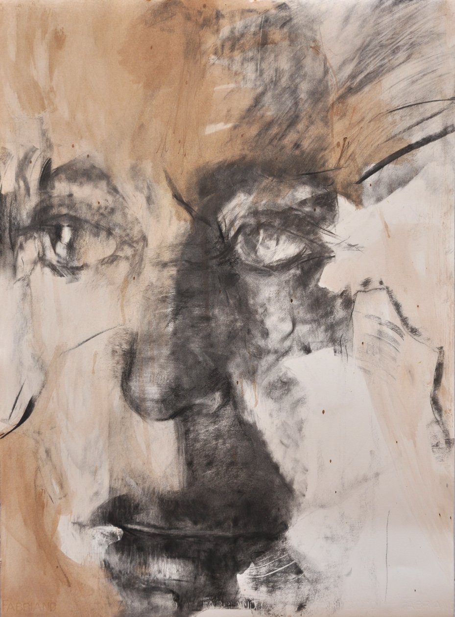 O olhar, 2014 (técnica mista sobre papel) de Marina Falco