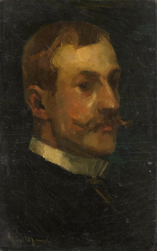 Retrato de Adriaan Pit 1860-1944, diretor do Museu Holandês de Arte e História em Amsterdã. de Marinus der van Maarel