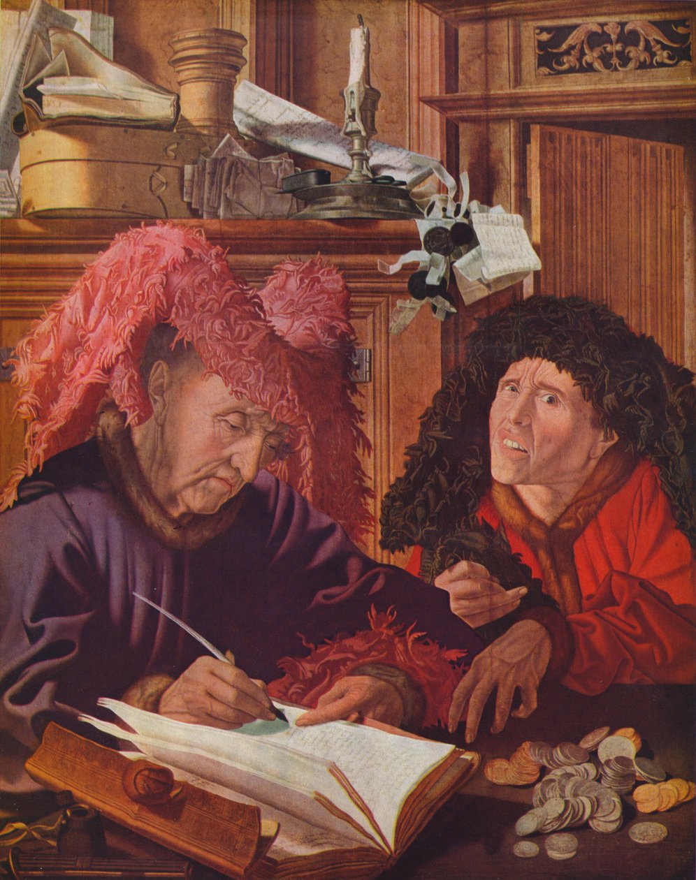 Dois banqueiros ou usurários, c1540, 1939 de Marinus van Reymerswaele