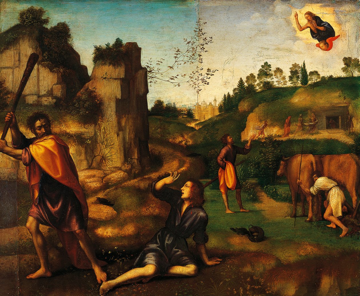 Caim matando Abel de Mariotto Albertinelli