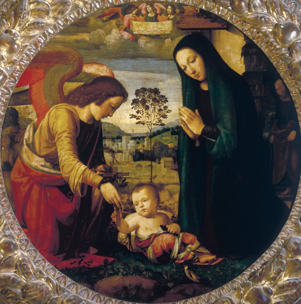 familia sagrada de Mariotto Albertinelli