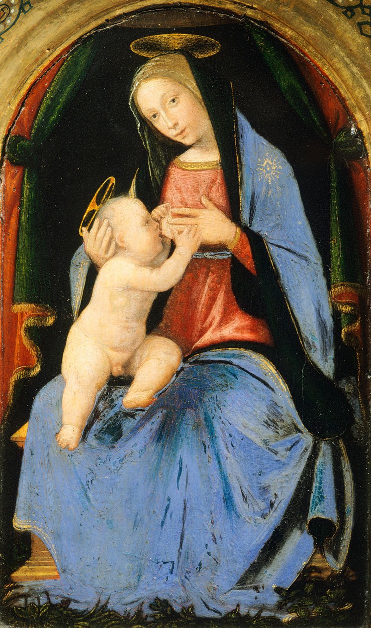 Madonna e Criança, de Mariotto Albertinelli (1474-1515) de Mariotto Albertinelli