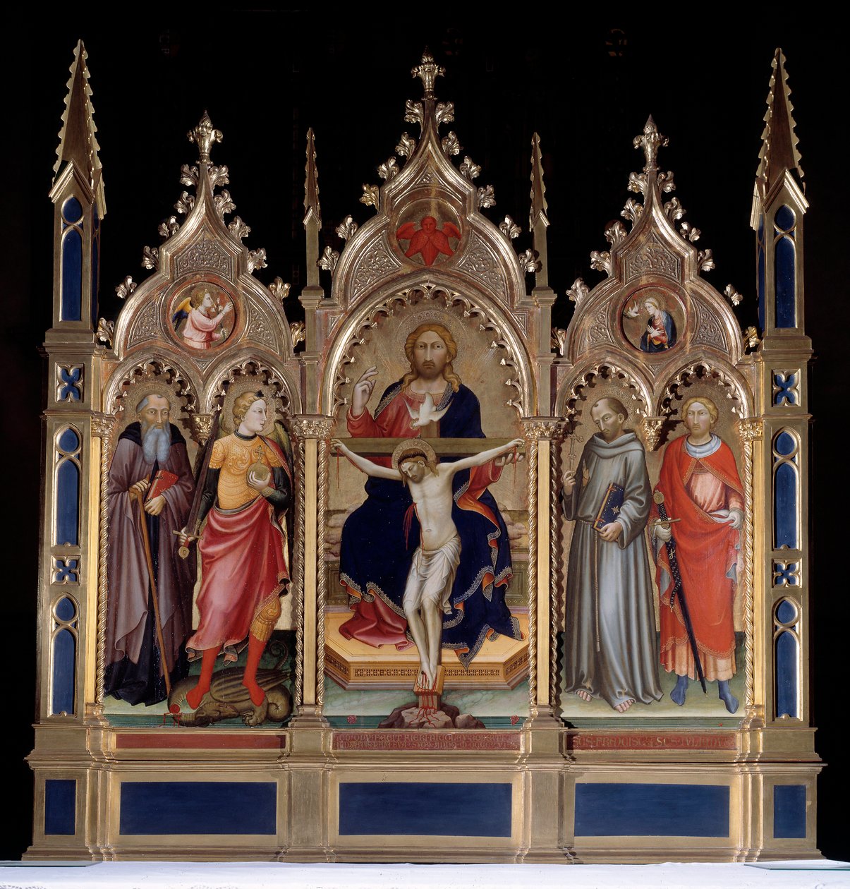 A Santíssima Trindade e os Santos (Pintura de Mariotto di Nardo