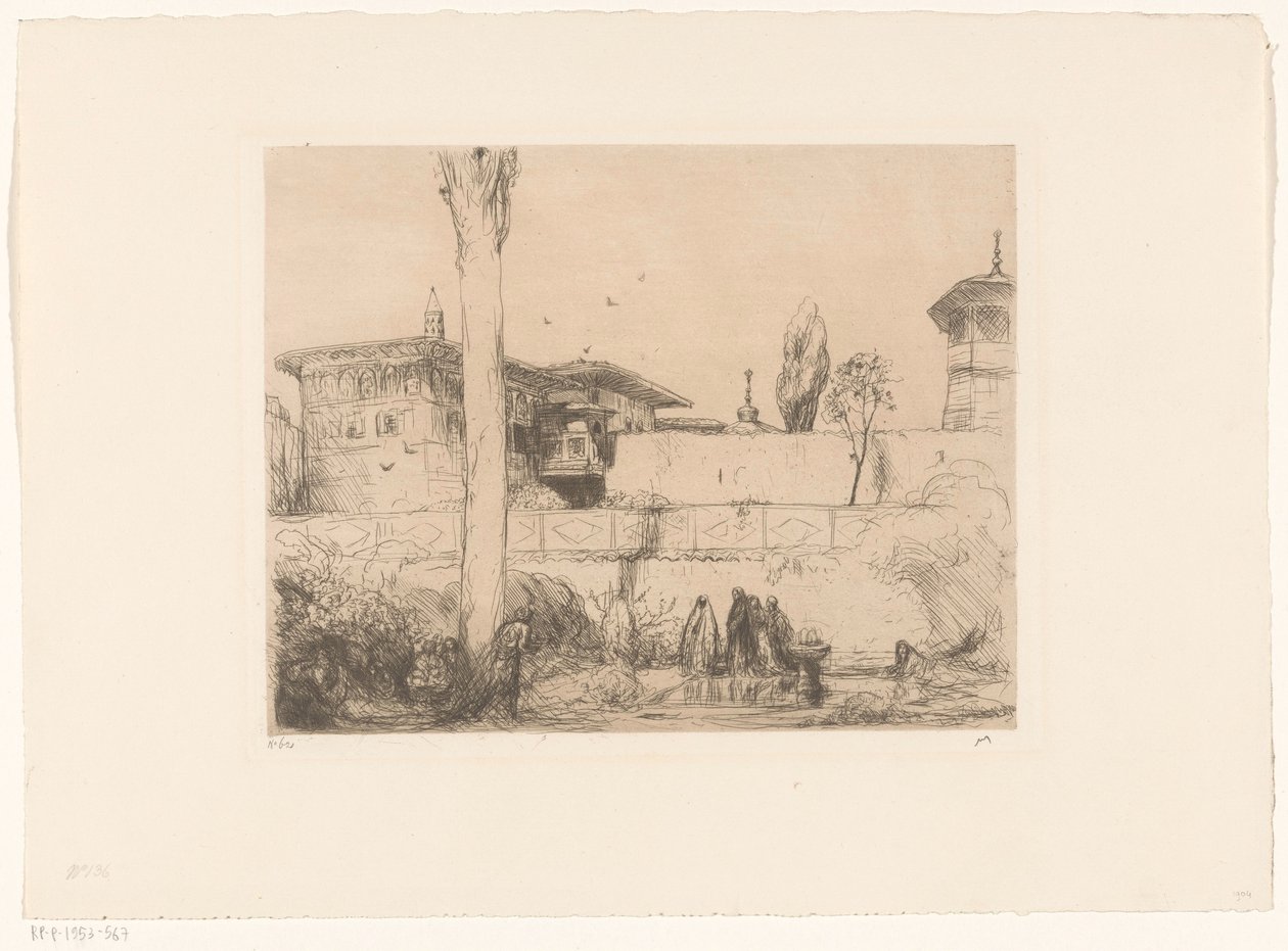 Palácio Bachi-Serai na Crimeia de Marius Bauer (signed by artist)