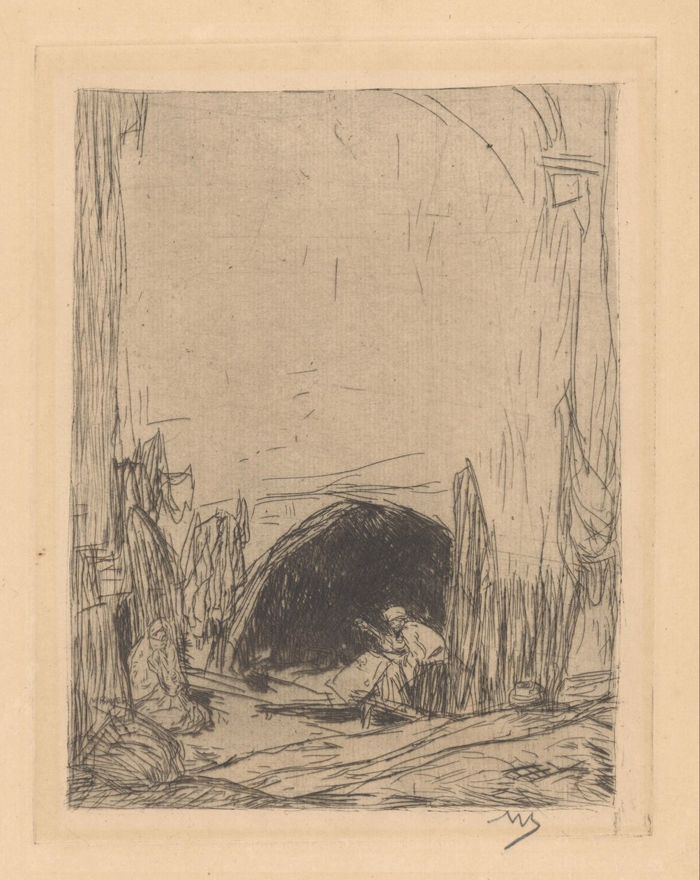 Bazar em Constantinopla de Marius Bauer (signed by artist)