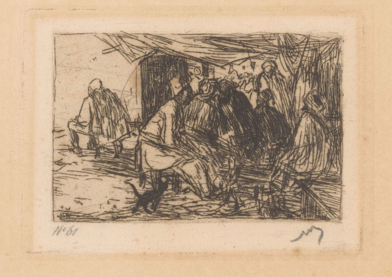 Cafetaria em Constantinopla de Marius Bauer (signed by artist)