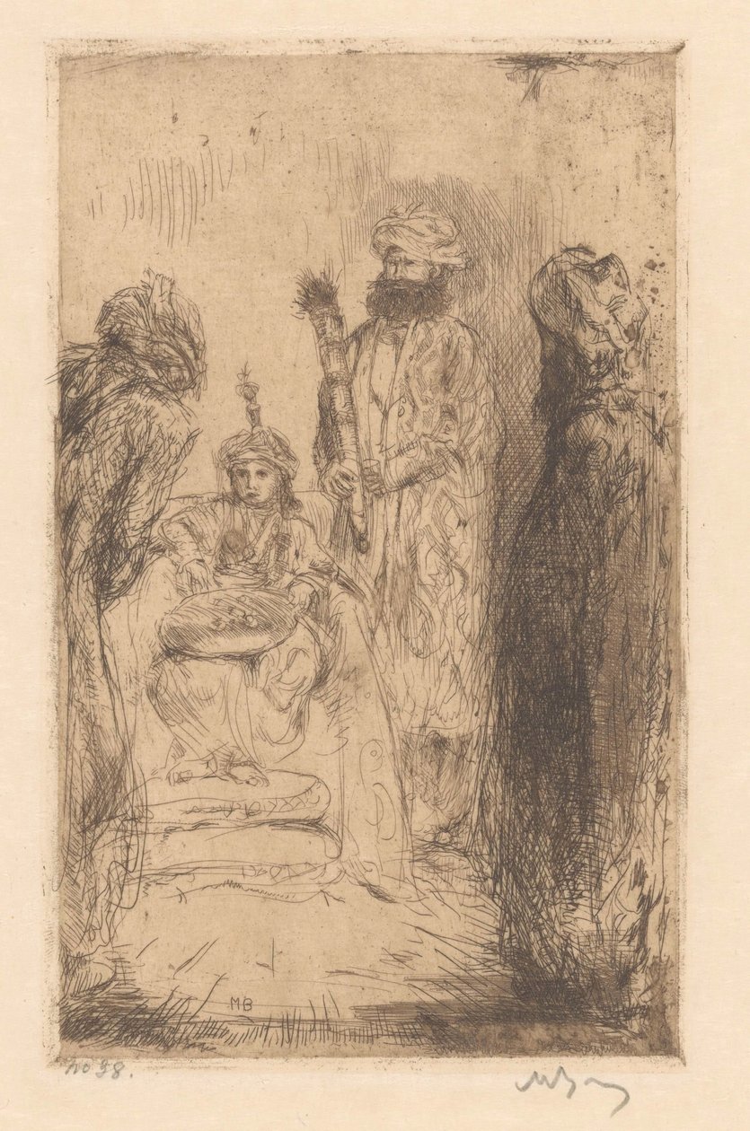 príncipe oriental de Marius Bauer (signed by artist)