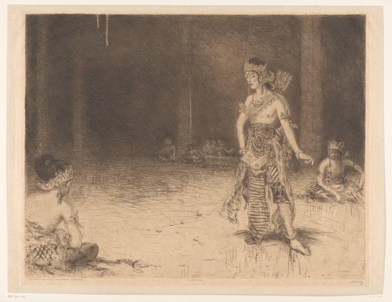 Wajang Wong (título original sobre o objecto)
Homenagem indiana por ocasião das Bodas de Prata de S.M. a Rainha (título original da série sobre o objecto) de Marius Bauer (signed by artist)