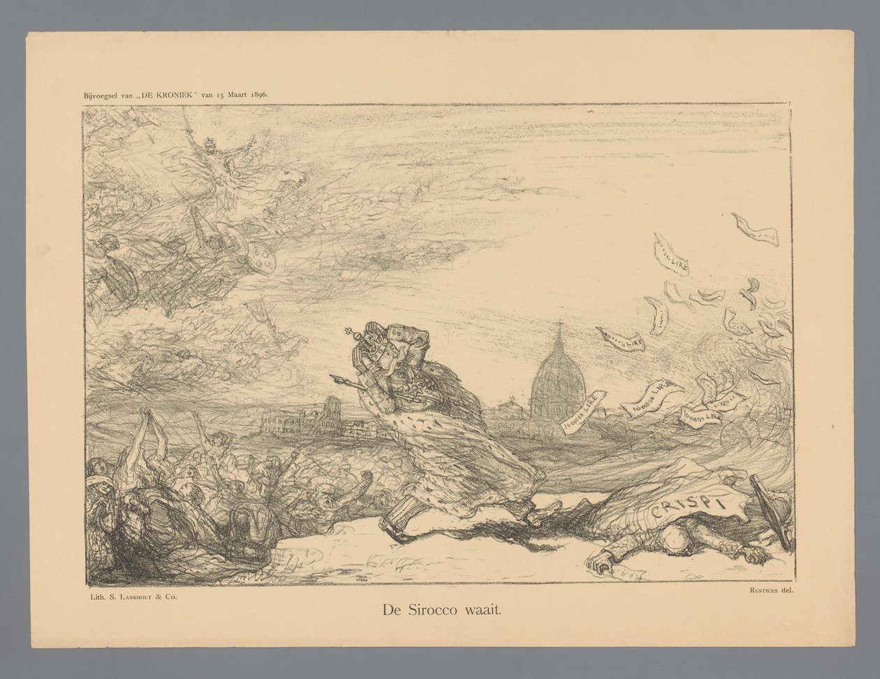 O Sirocco está soprando (título no objeto) de Marius Bauer