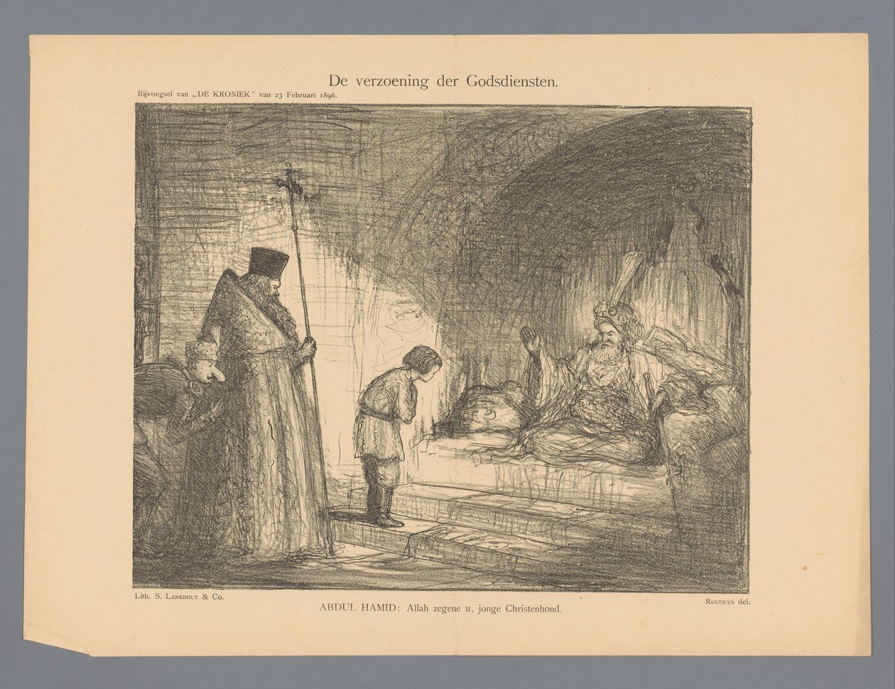A Reconciliação das Religiões (título no objeto) de Marius Bauer