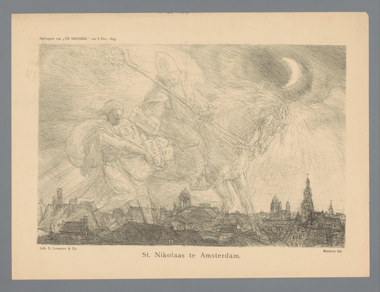St. Nikolaas te Amsterdam (título no objeto) de Marius Bauer