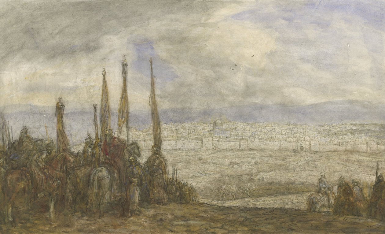 Exército turco para Jerusalém de Marius Bauer