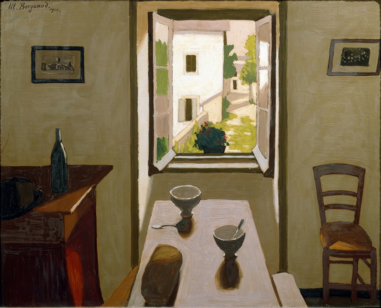 A mesa e as duas taças de Marius Borgeaud