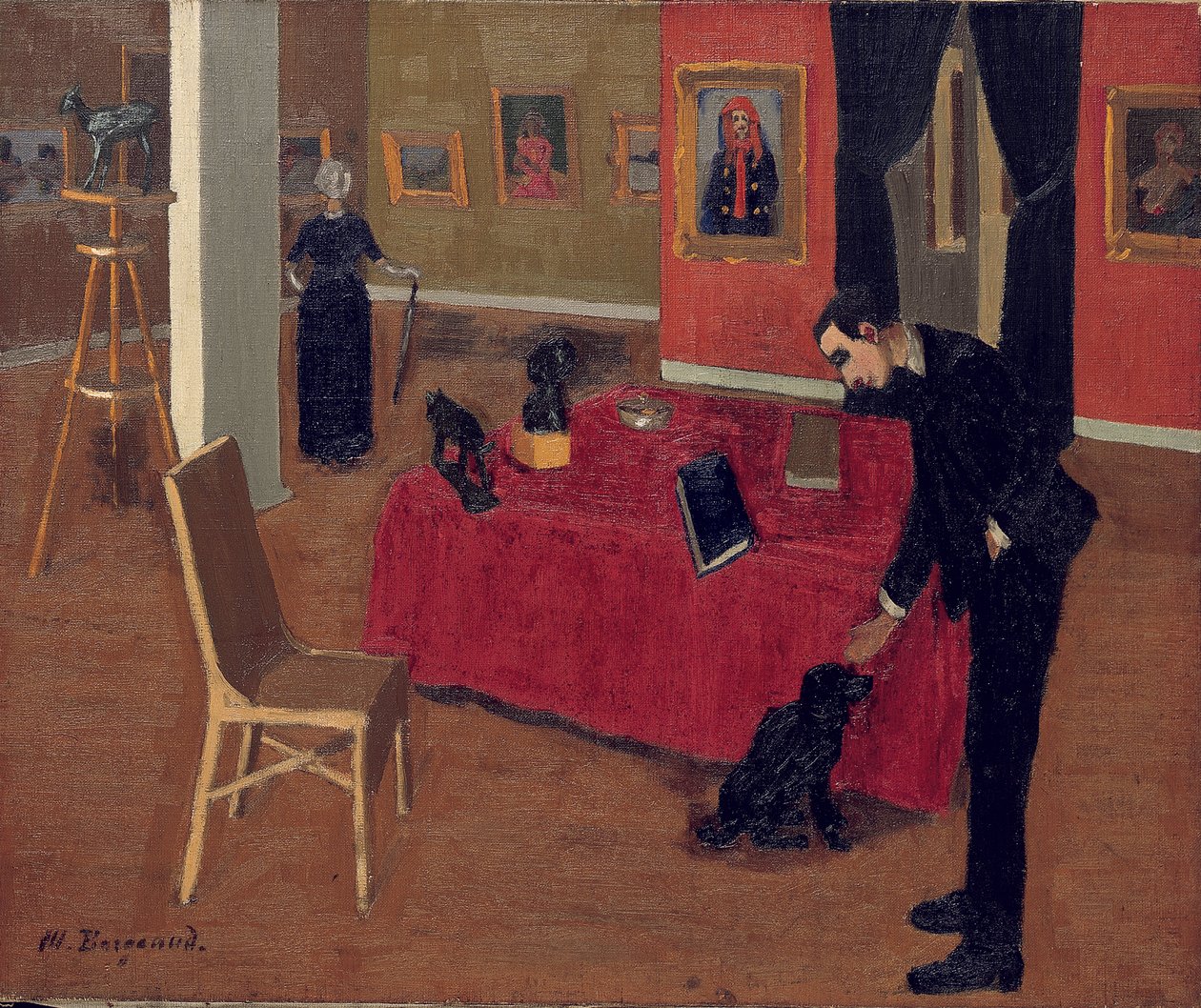 La Galerie Vallotton, 1914 de Marius Borgeaud