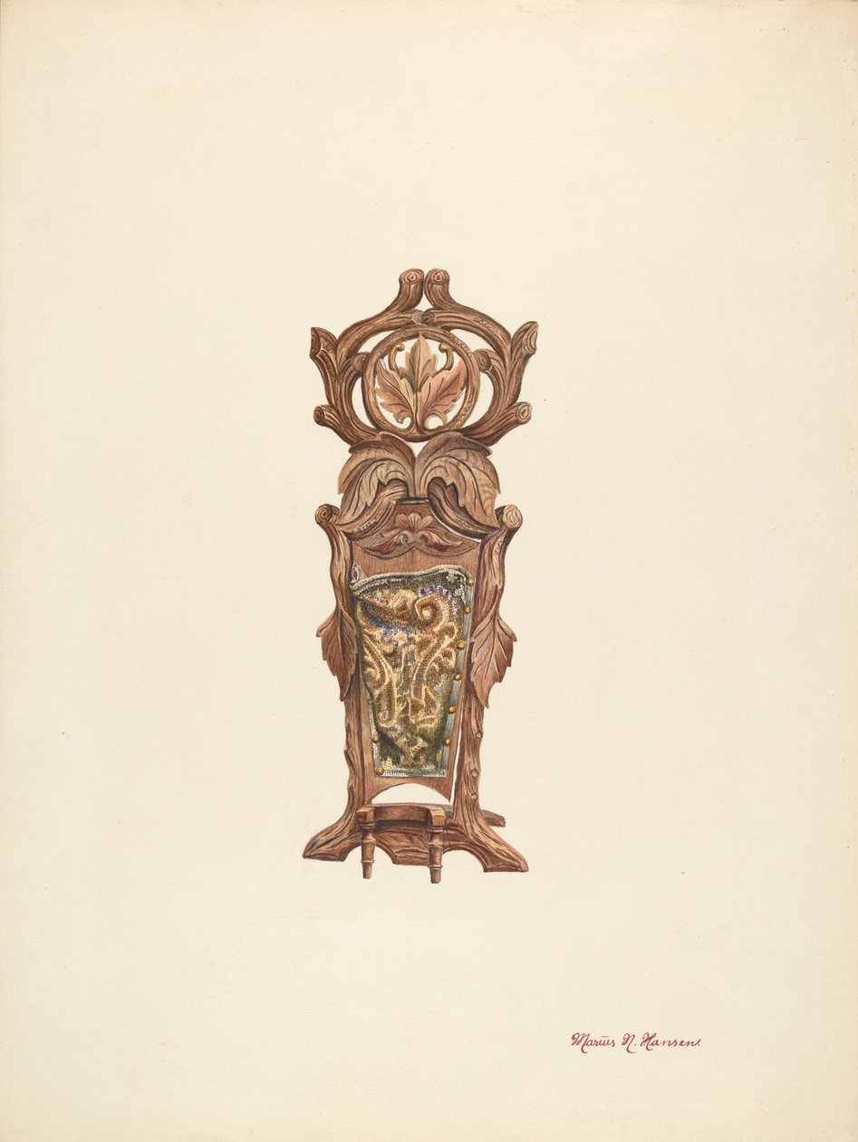 Bootjack & Slipper-Holder, c. 1940. de Marius Hansen