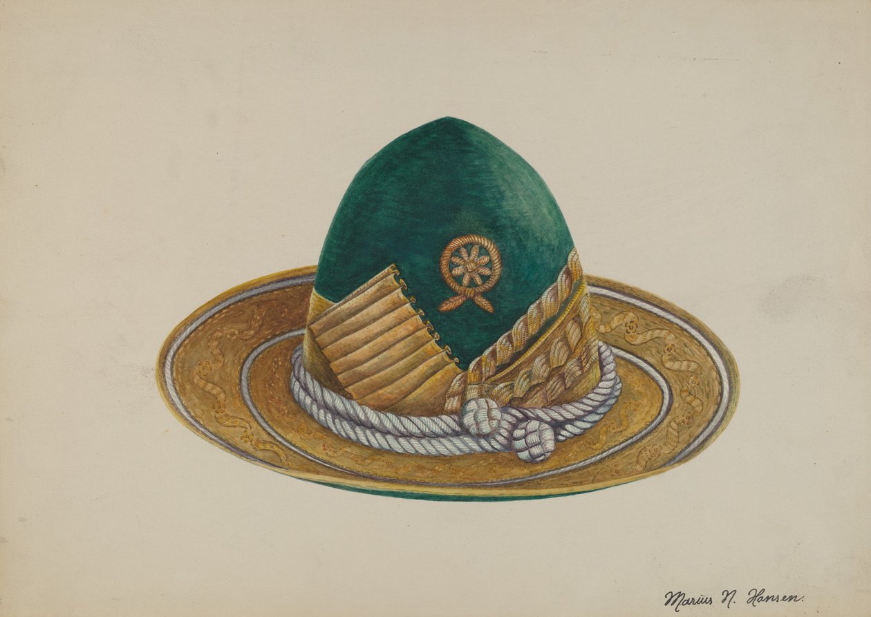 Sudoeste espanhol: Chapéu, c. 1937. de Marius Hansen