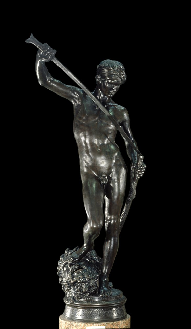 Escultura David Bronze de Antonin Mercia (1845-1916) Paris, Musee d
