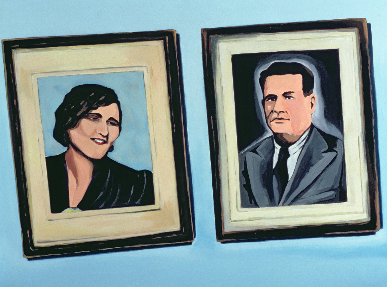 Retrato cubano  2, 1996 (acrílico sobre tela) de Marjorie Weiss