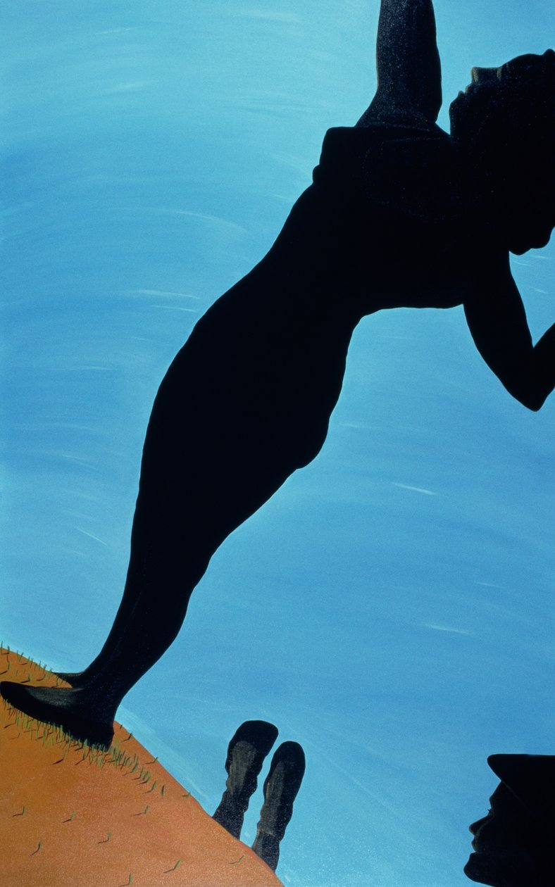 In the Public Eye, 1998 (acrílico sobre tela) de Marjorie Weiss
