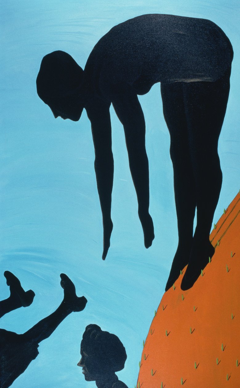 Sra. Logan Takes a Turn, 1999 (acrílico sobre tela) (veja também 157146) de Marjorie Weiss